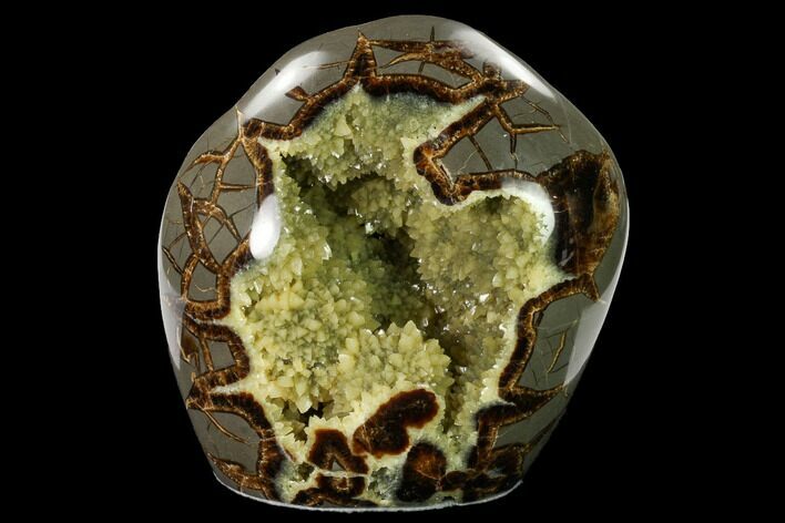 Polished, Crystal Filled Septarian Nodule - Utah #170010